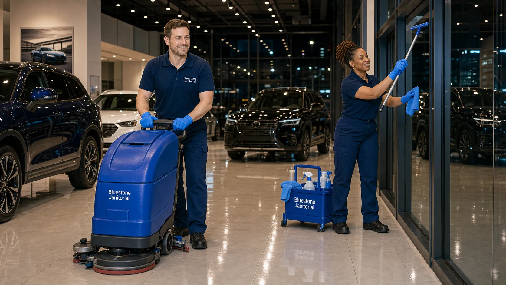 Auto dealership showroom cleaning Toronto